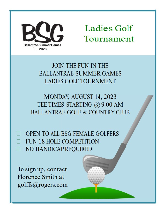 BSG Ladies 18 Hole Golf Flyer BSG Ladies 18 Hole Golf Flyer