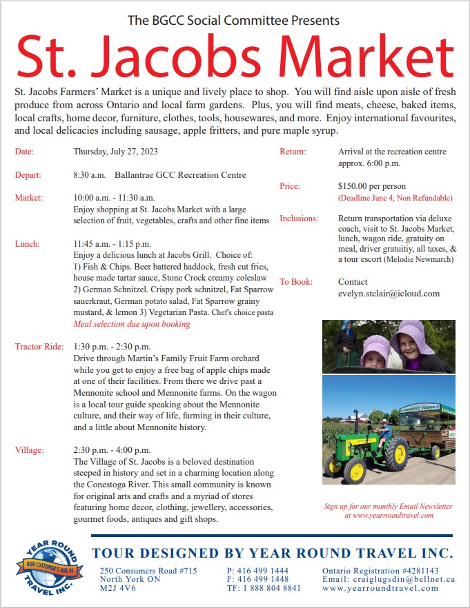 St Jacobs Market St Jacobs Market